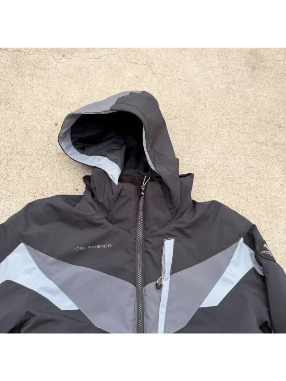 Obermeyer Kids Mach 12 Boys Ski Snow Jacket Insulated Size Large Black